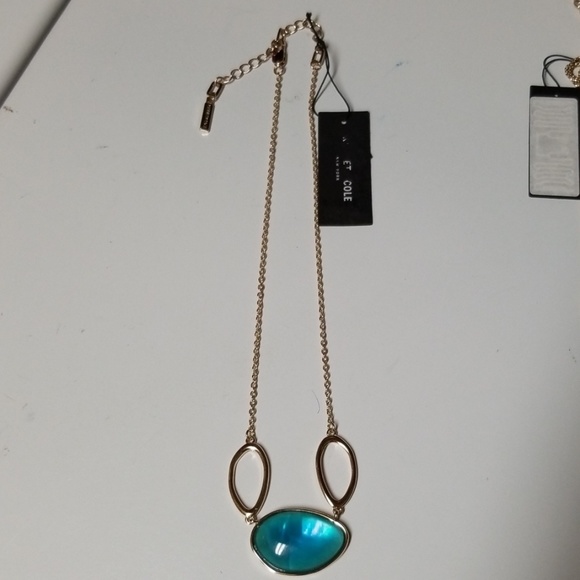 KENNETH COLE BLUE STONE NECKLACE NWT - Picture 1 of 6